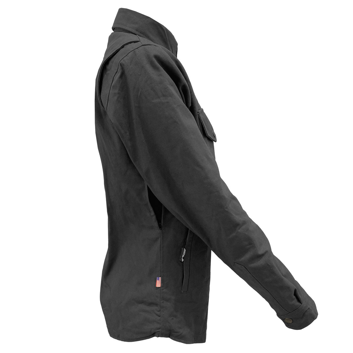Protective Canvas Jacket for Women - Dark Grey with Pads