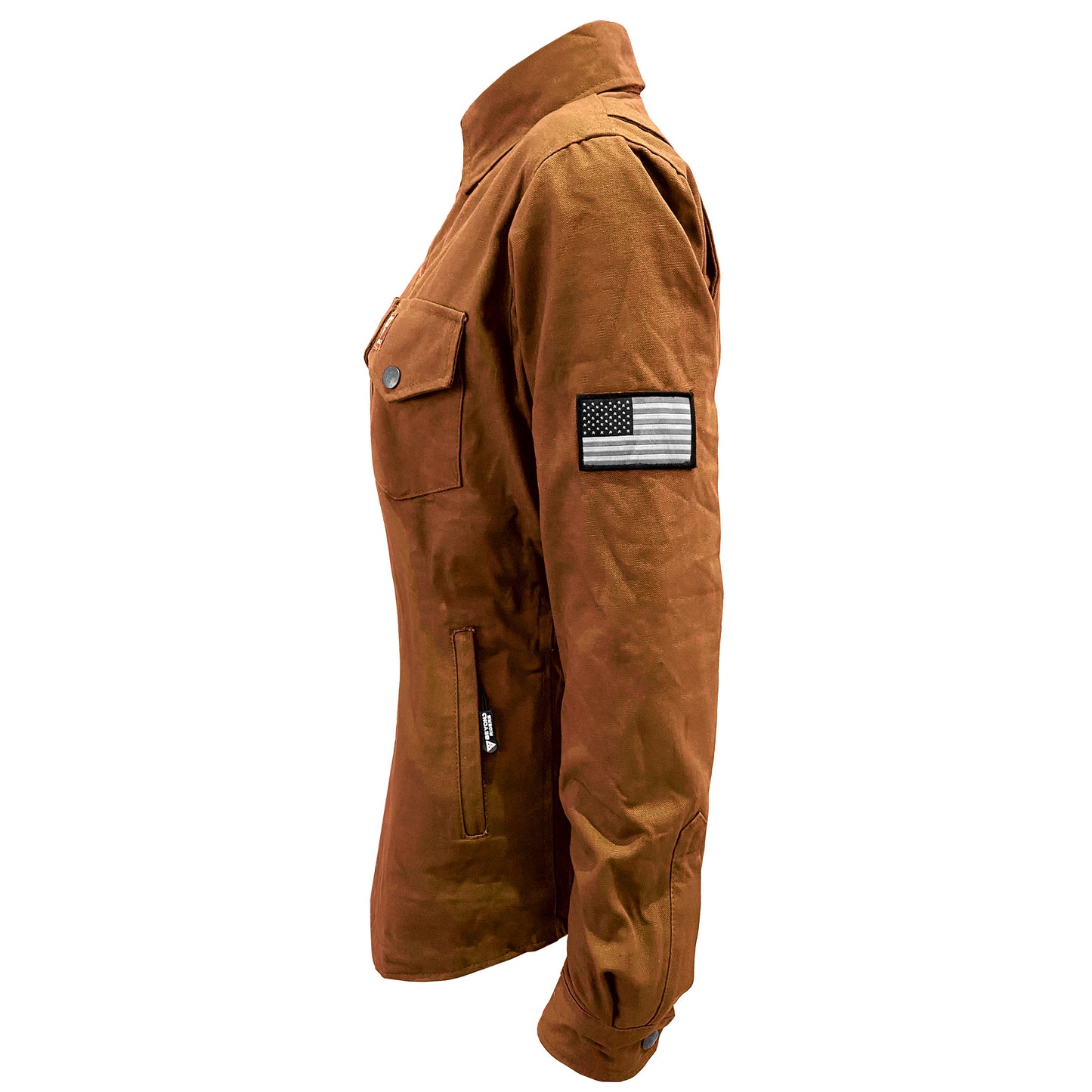 women's-canvas-light-brown-solid-jacket-on-the-left-side