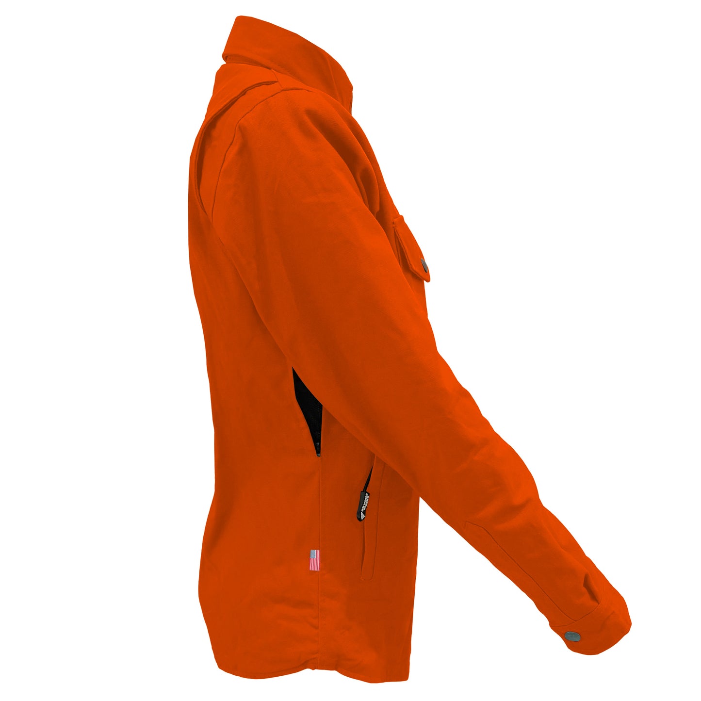 Protective Canvas Jacket for Women - Orange with Pads