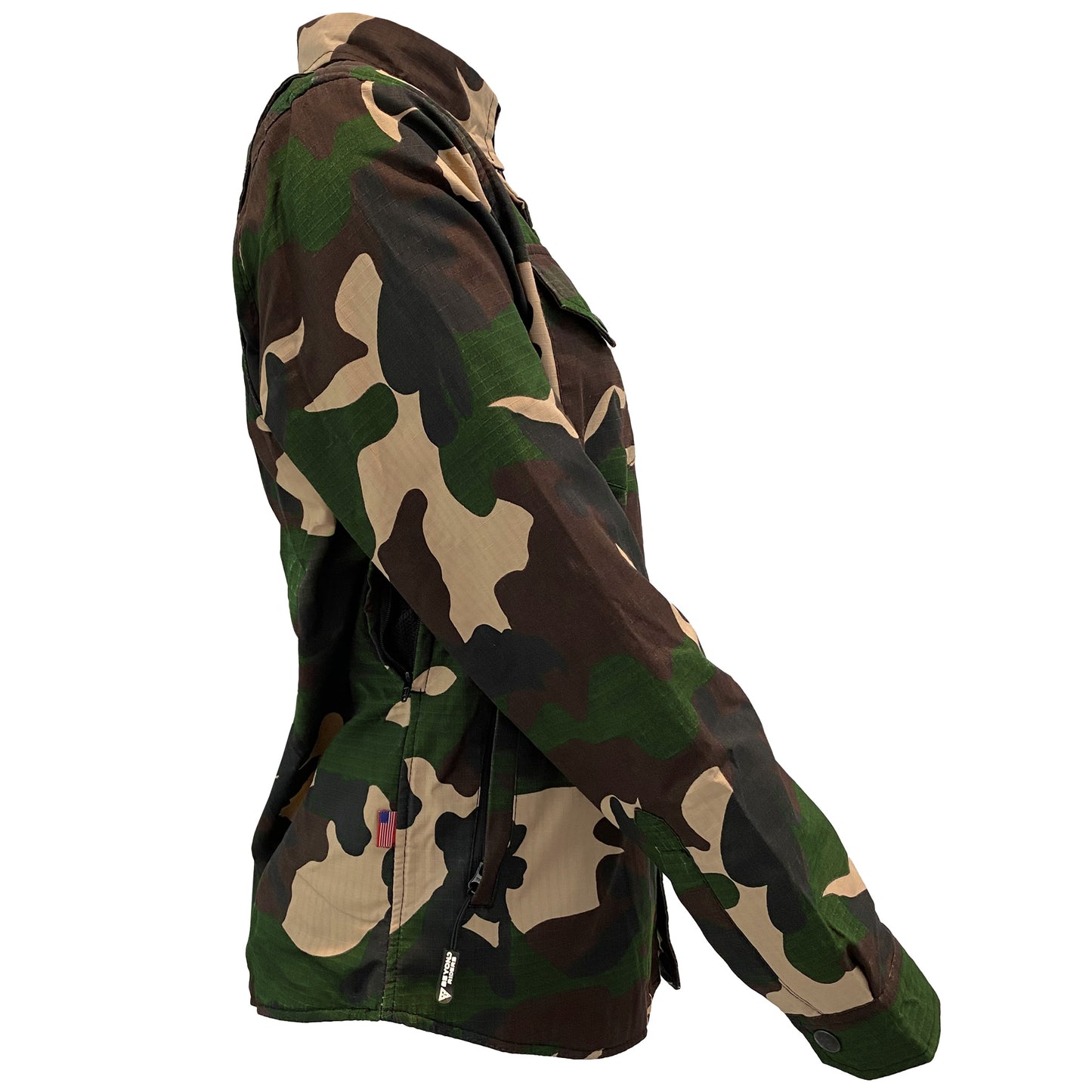 Protective Camouflage Shirt for Women "Knight Hawk" - Dark Color with Pads