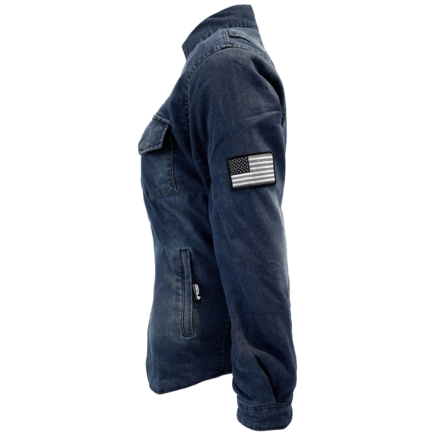 SALE Protective Jeans Jacket for Women - Faded Blue with Pads