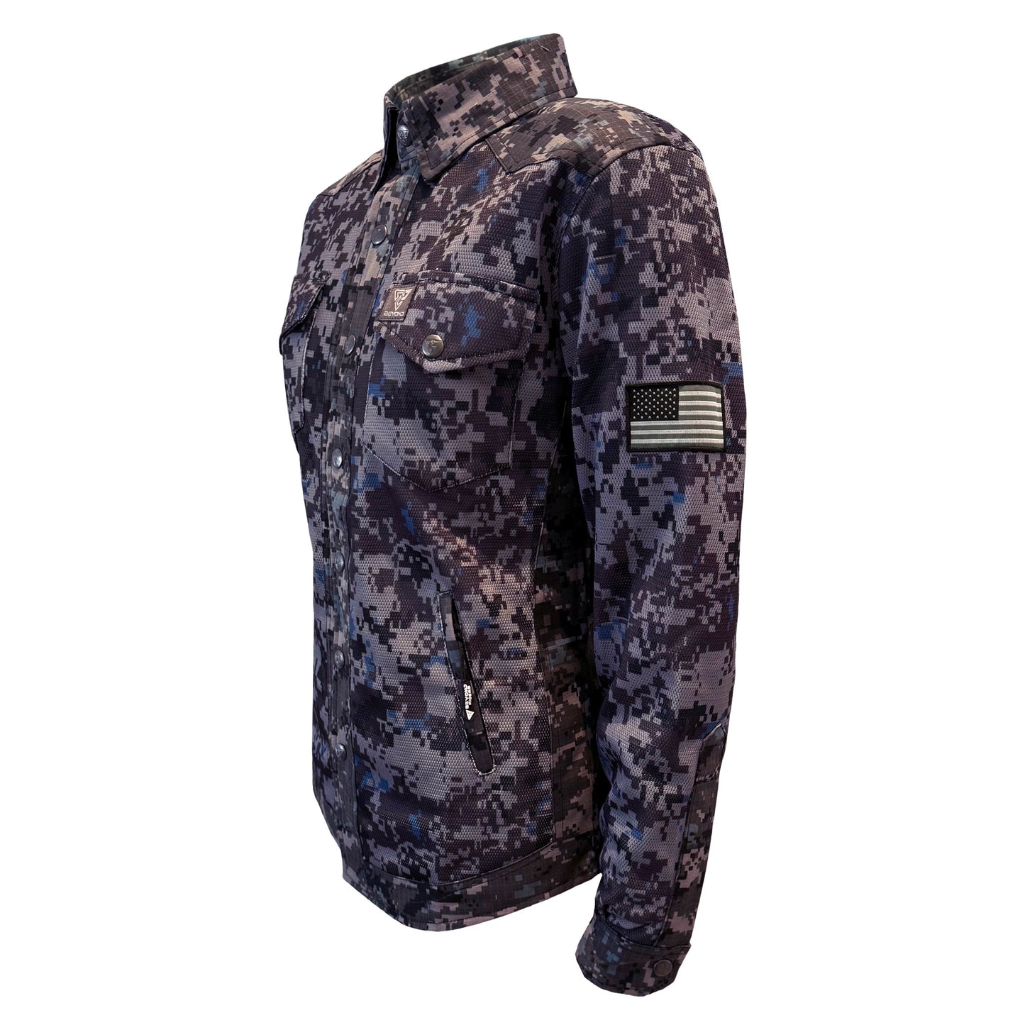 Summer Protective Camouflage Mesh Shirt "Devil Six" for Women - with Pads