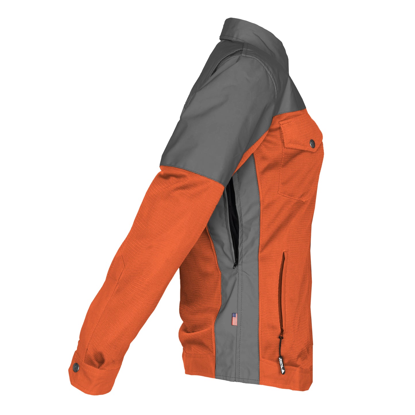 Summer Mesh Reflective Shirt Orange Nebula for Women - with Pads