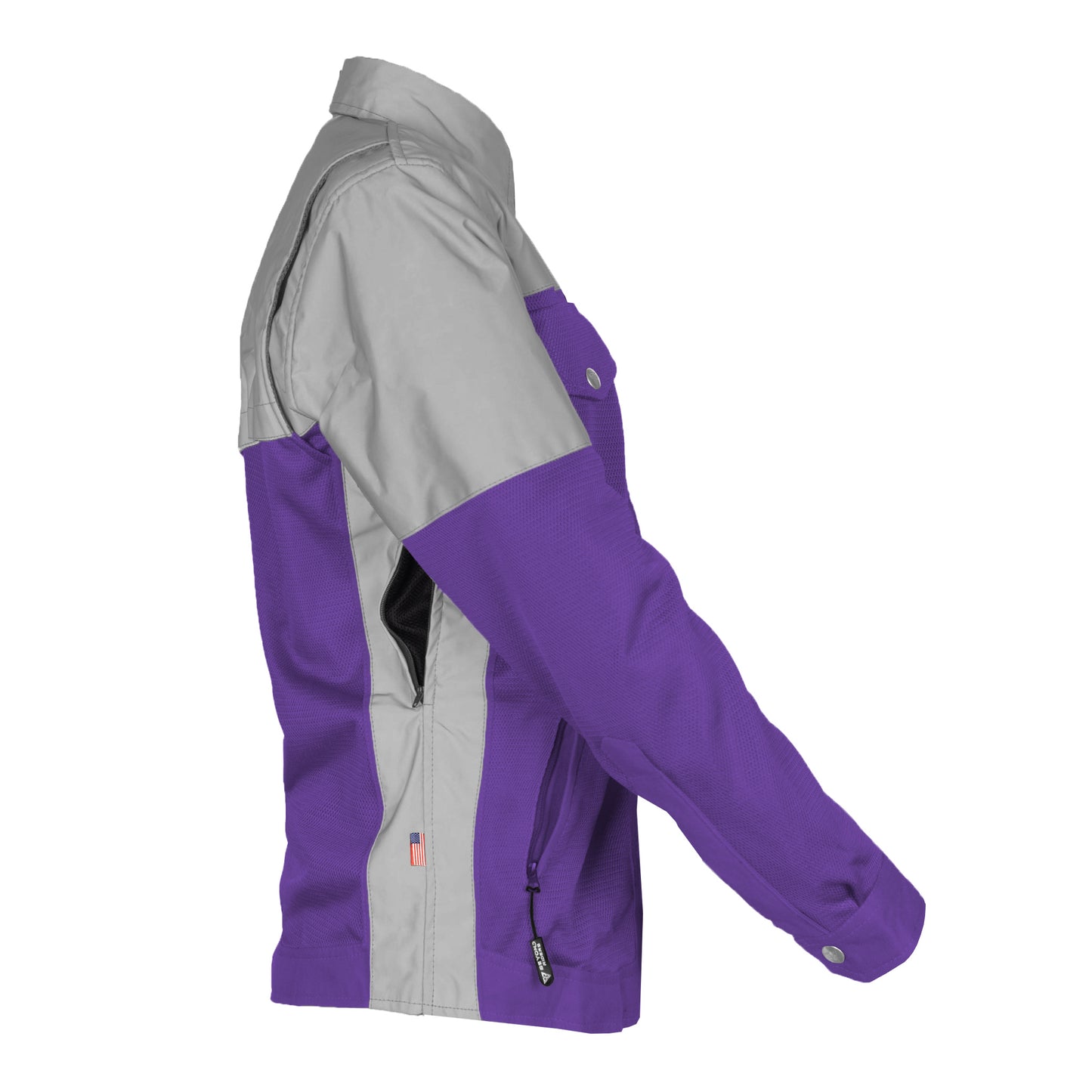 Summer Mesh Reflective Shirt Purple Eclipse for Women - with Pads