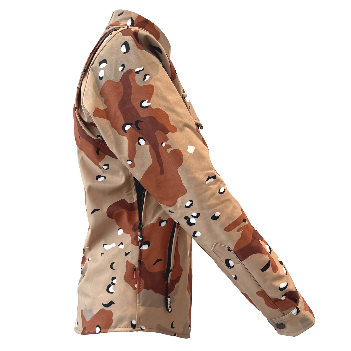 Protective SoftShell Winter Jacket for Women Camouflage Daggel Two with Pads