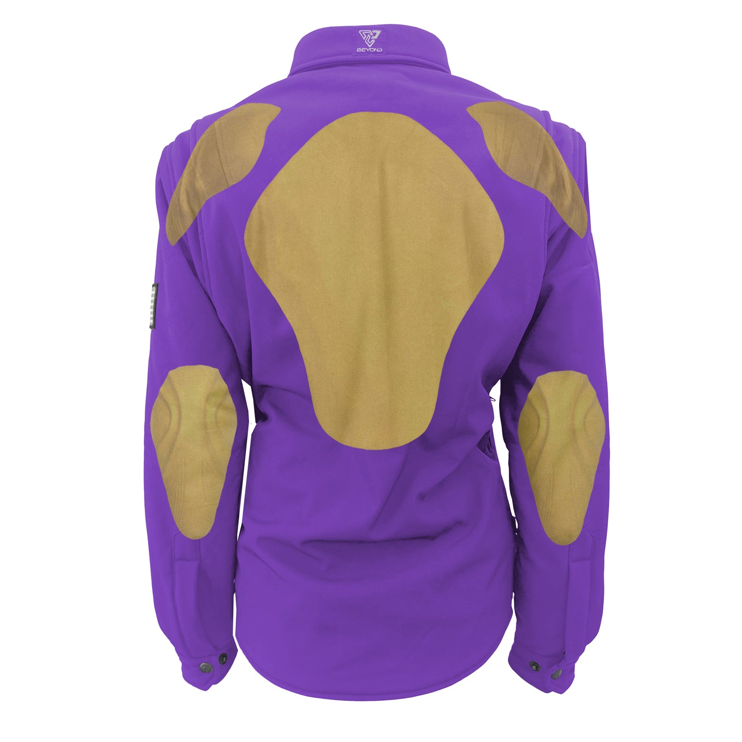 Protective SoftShell Winter Jacket for Women – Purple Matte with Pads