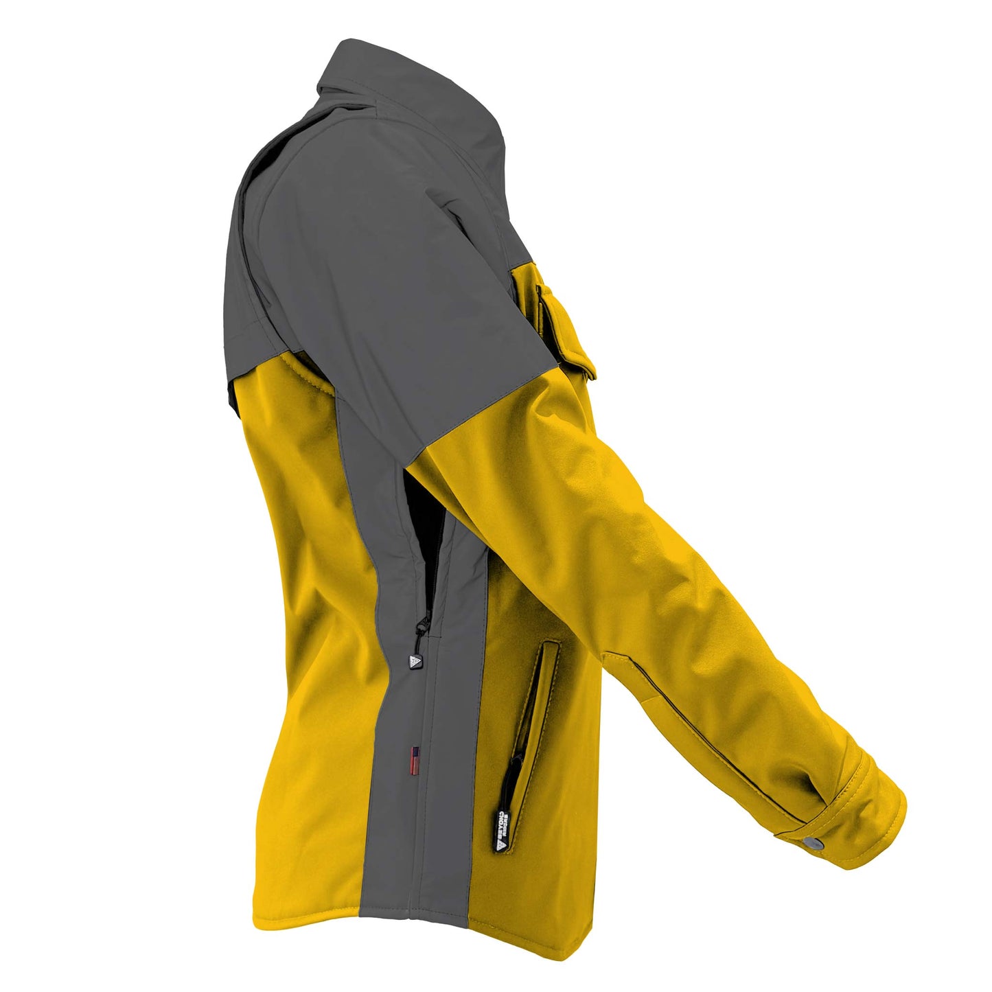 SoftShell Reflective Yellow Nebula Winter Jacket for Women - with Pads