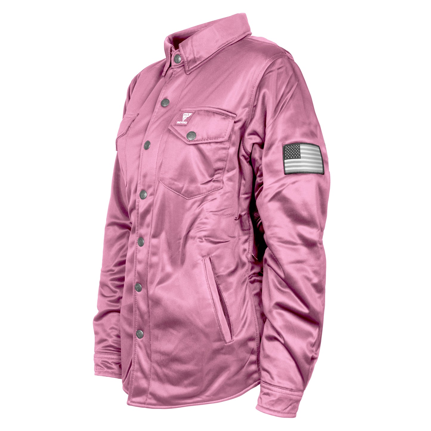 Ultra Protective Shirt for Women - Light Pink Solid with Pads