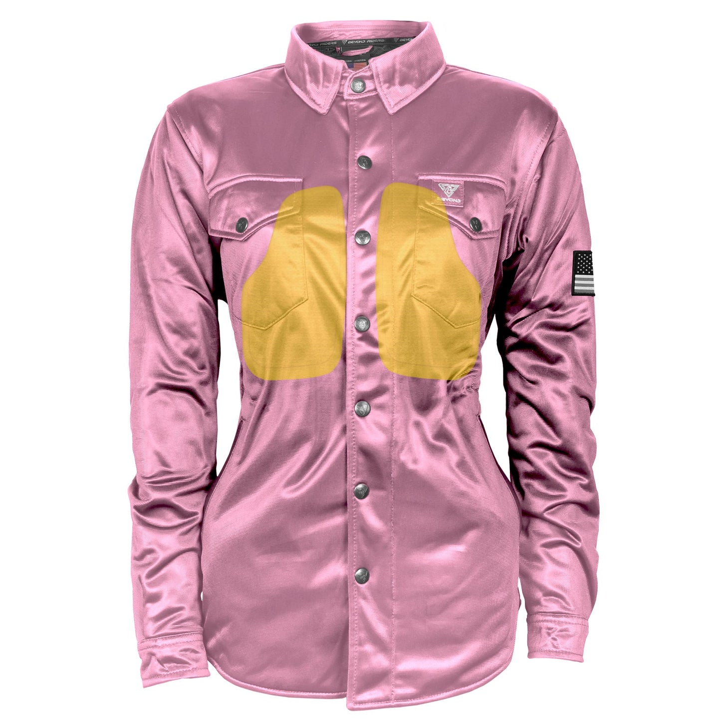 Ultra Protective Shirt for Women - Light Pink Solid with Pads