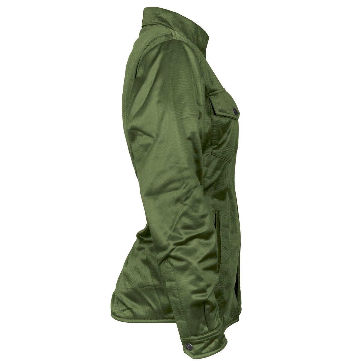 Ultra Protective Shirt for Women - Army Green Solid with Pads