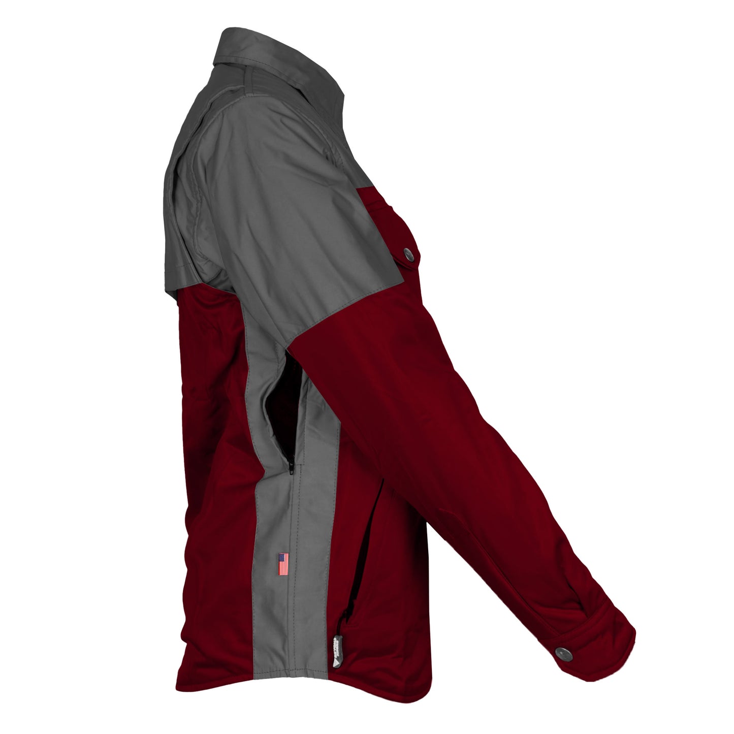 Ultra Reflective Shirt Red Maroon Nebula for Women - with Pads