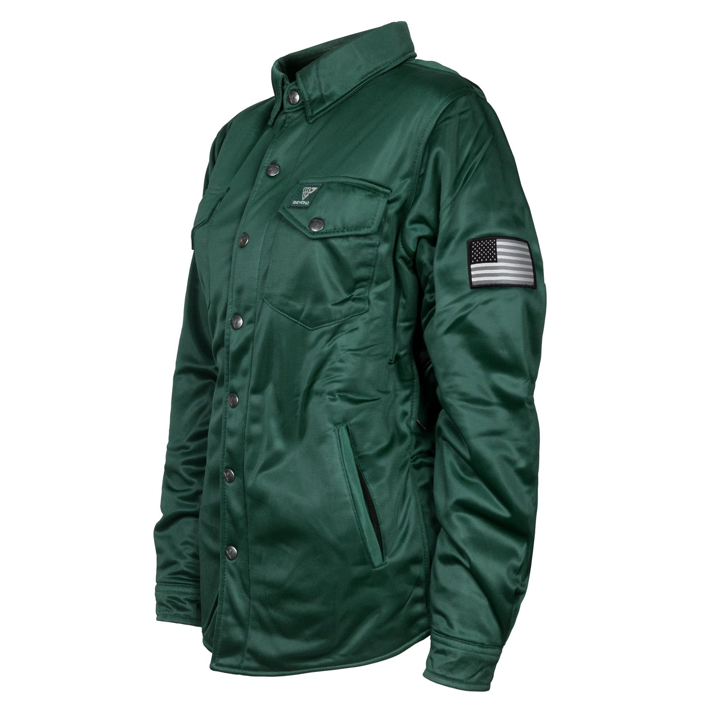Ultra Protective Shirt for Women - Dark Green Solid with Pads