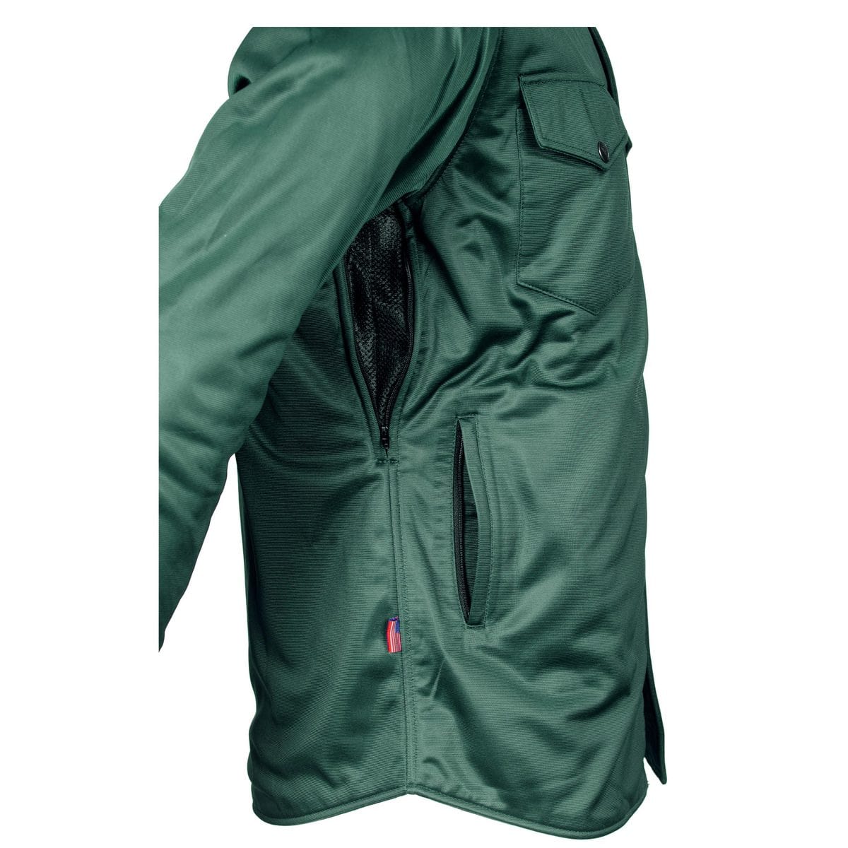 Ultra Protective Shirt - Dark Green Solid with Pads