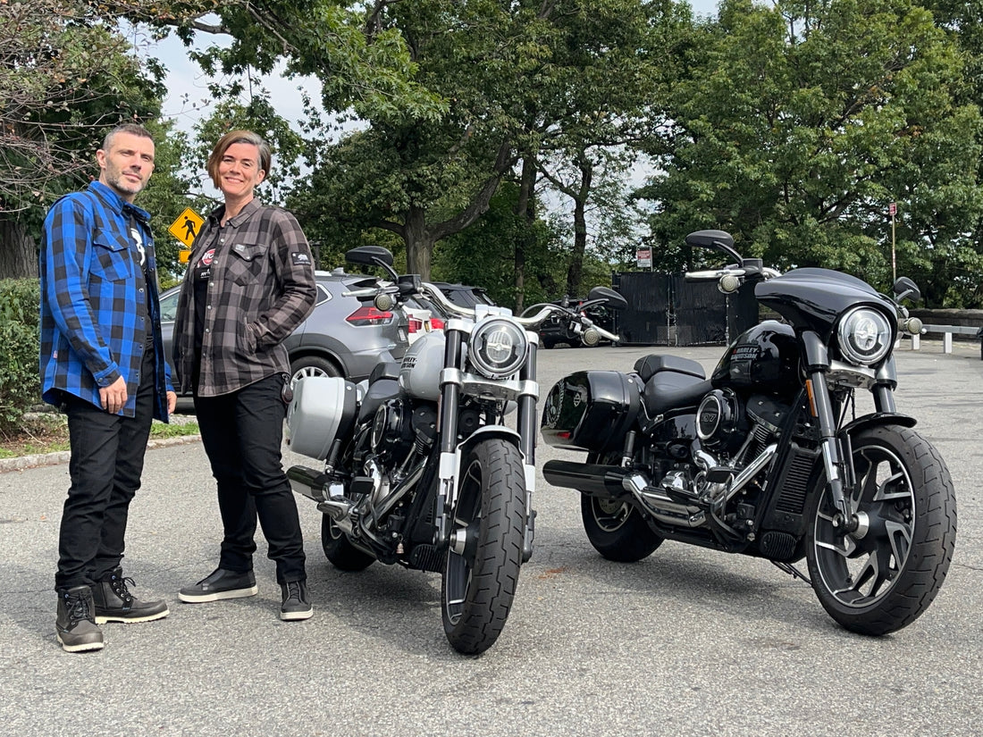 Meet Jordi, MJ and their Harleys