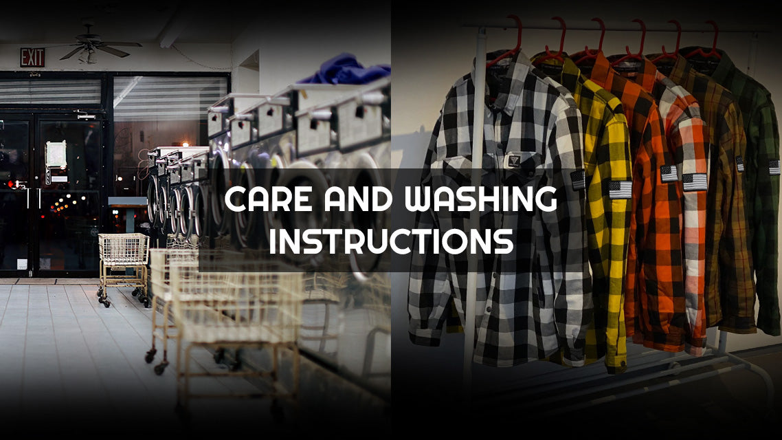 Care and Washing Instructions for Beyond Riders Shirts, Jackets and Pants