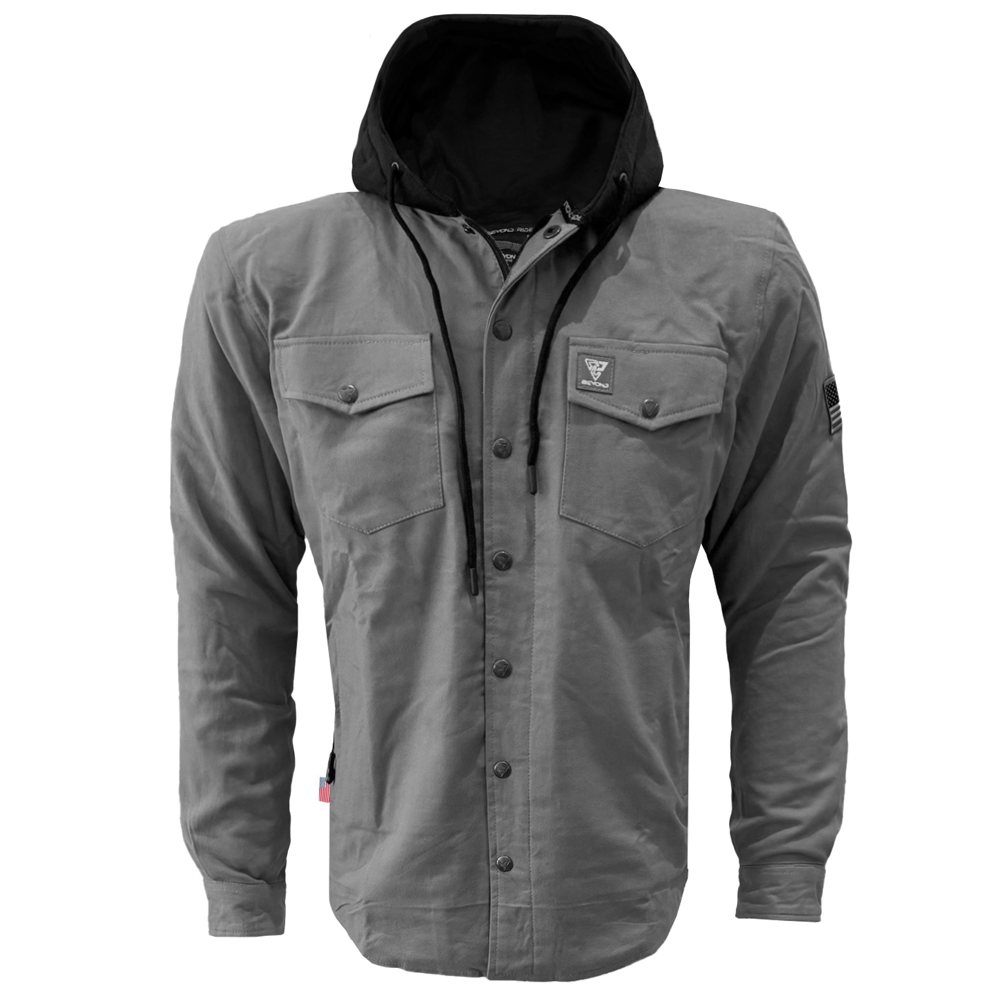 Protective Flannel Hoodies For Men - Solid Colors