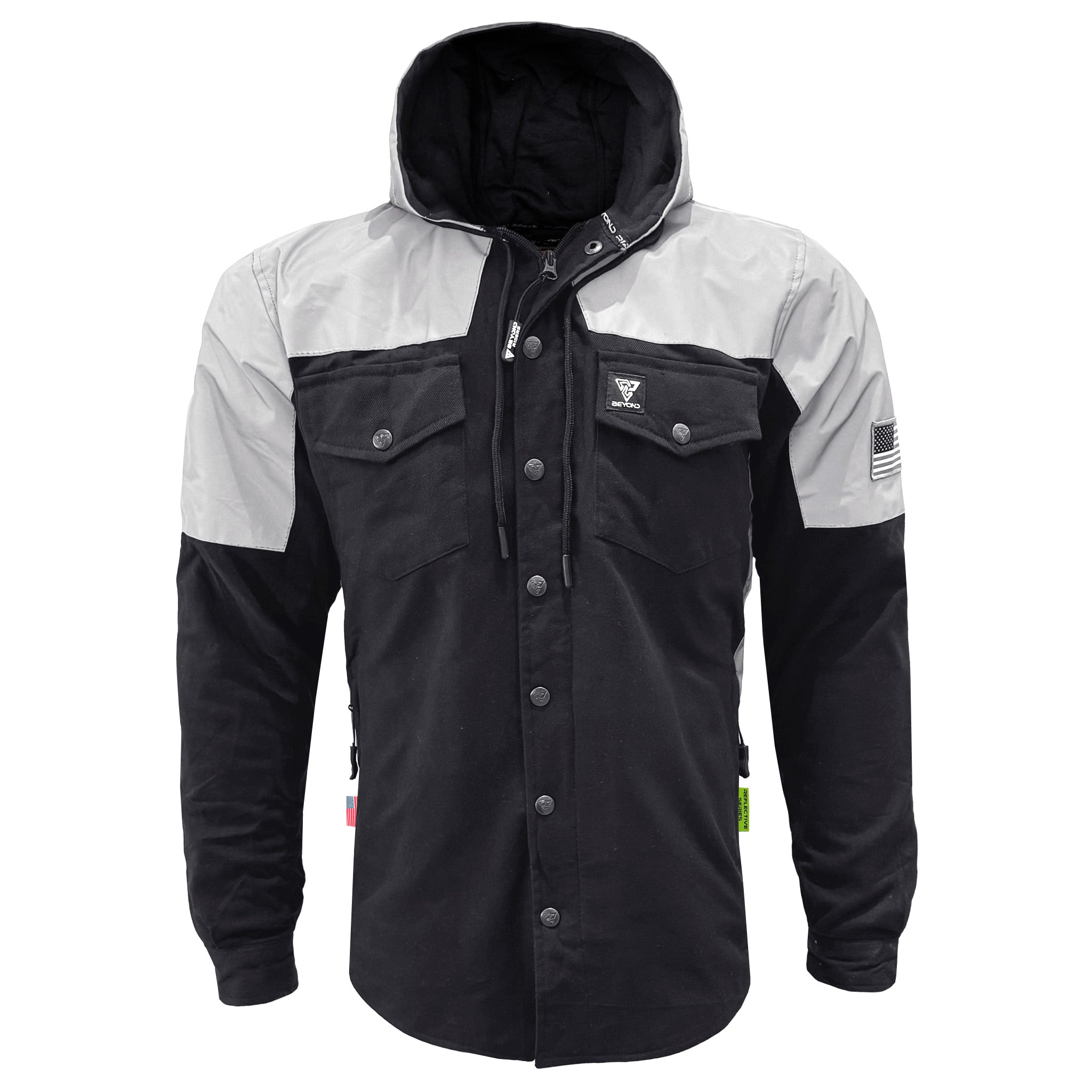 Protective Reflective Flannel Hoodies For Men