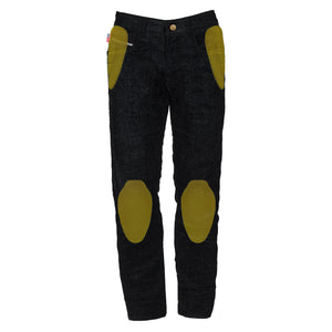 SALE Loose Fit Protective Jeans (Extra Wide) - Black with Pads