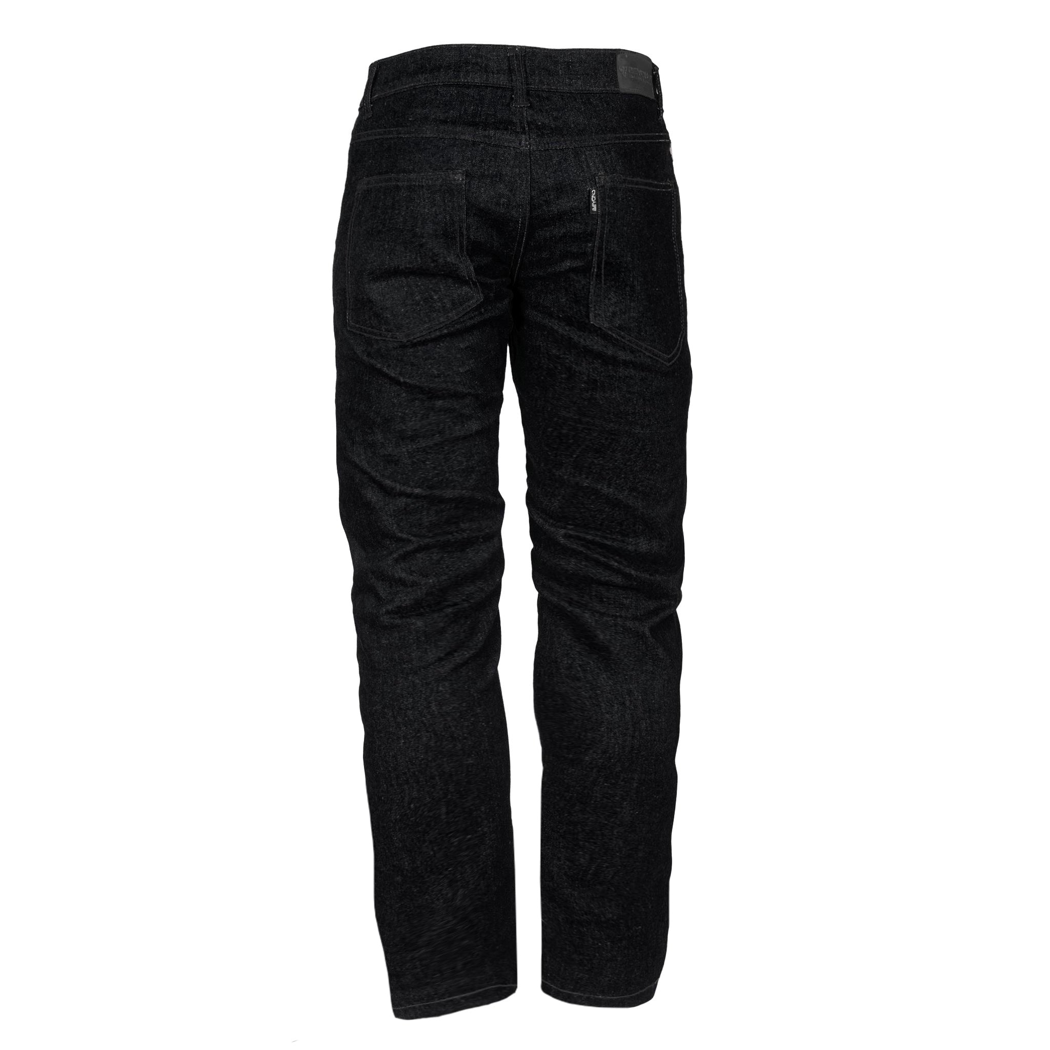 Loose Fit Protective Denim Pants (Extra Wide Jeans) - Black with