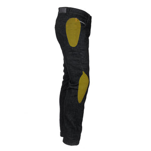 SALE Loose Fit Protective Jeans (Extra Wide) - Black with Pads
