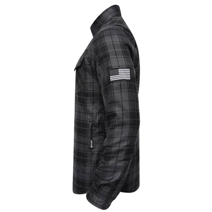 Protective Flannel Shirt For Men - Smokey Pass