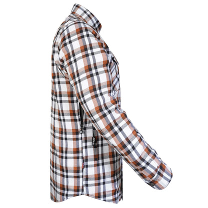 Protective Flannel Shirt For Men - Copper Pass with Pads