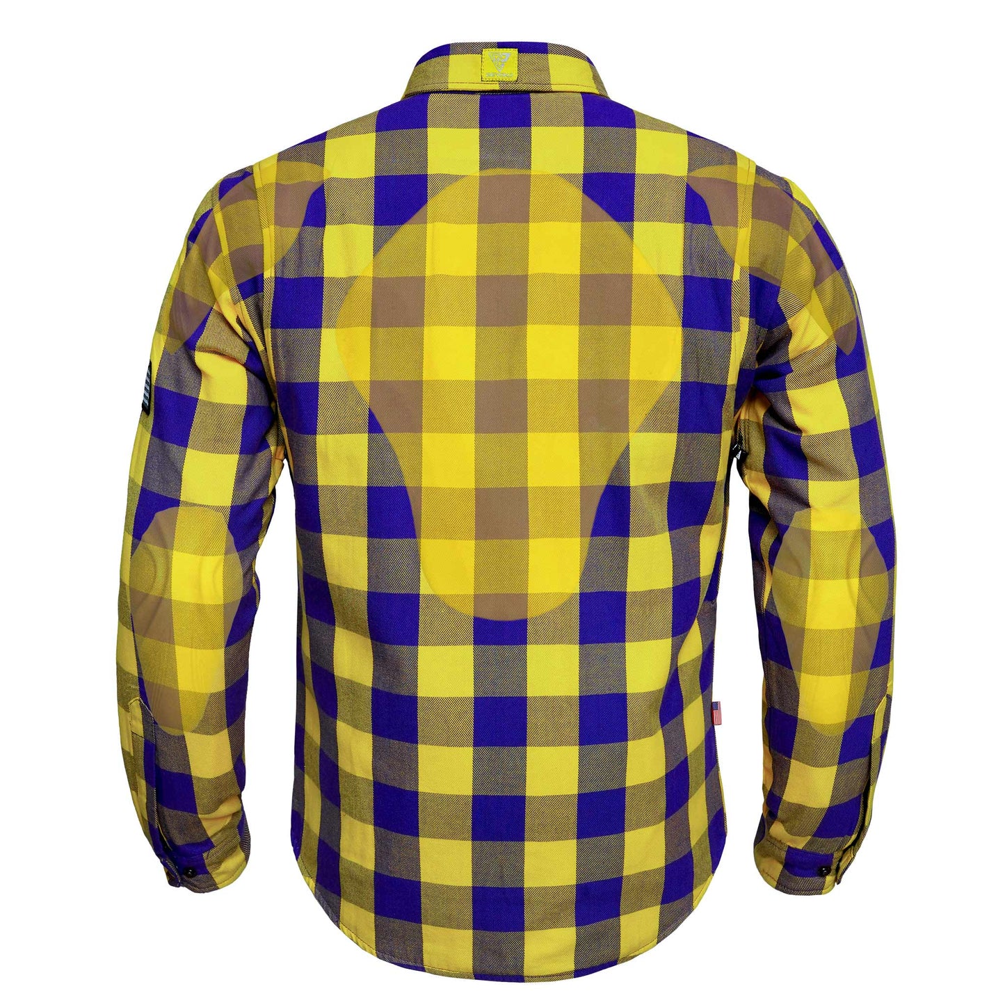 Protective Flannel Shirt - The Purple Venom Checkered with Pads