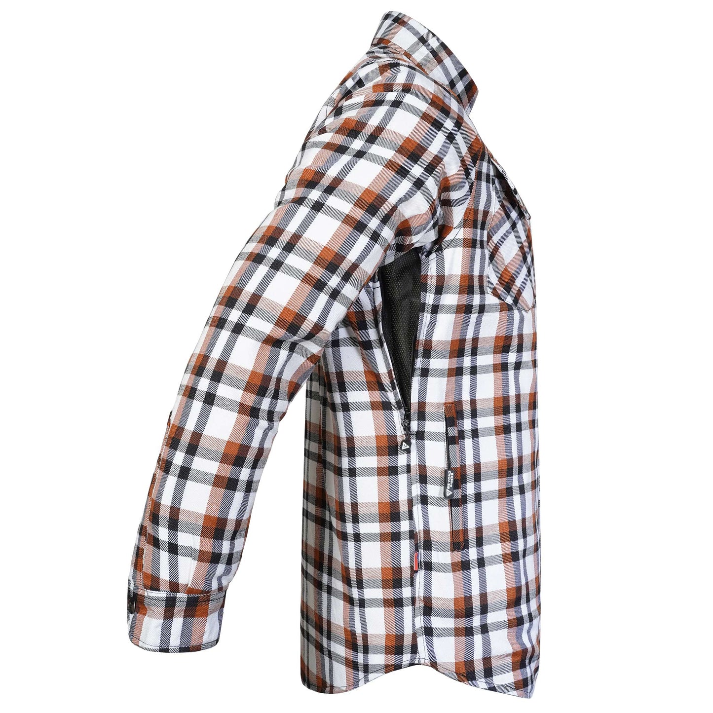 Protective Flannel Shirt For Men - Copper Pass with Pads