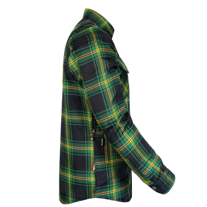 Protective Flannel Shirt for Men - Evergreen