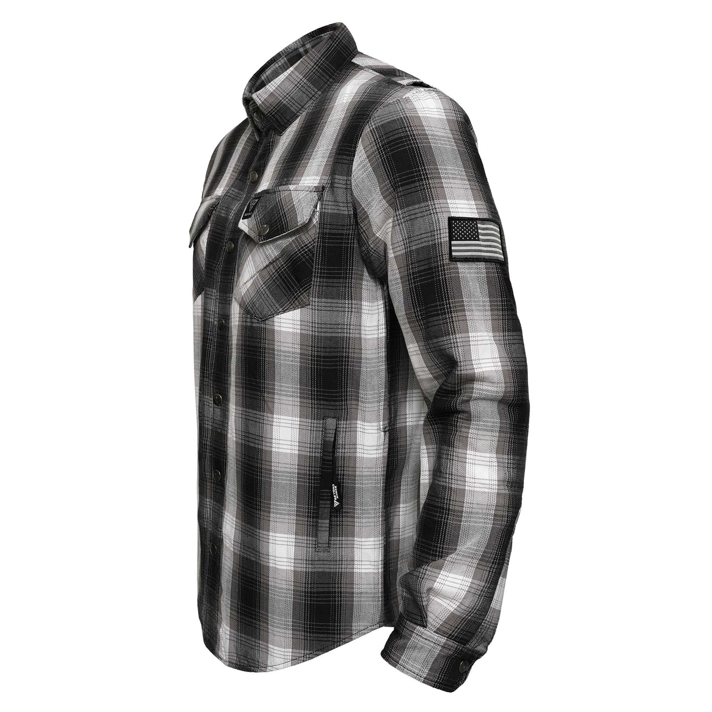 Protective Flannel Shirt For Men - The Bolt Plaid with Pads