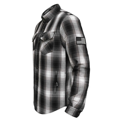 Protective Flannel Shirt For Men - The Bolt Plaid with Pads