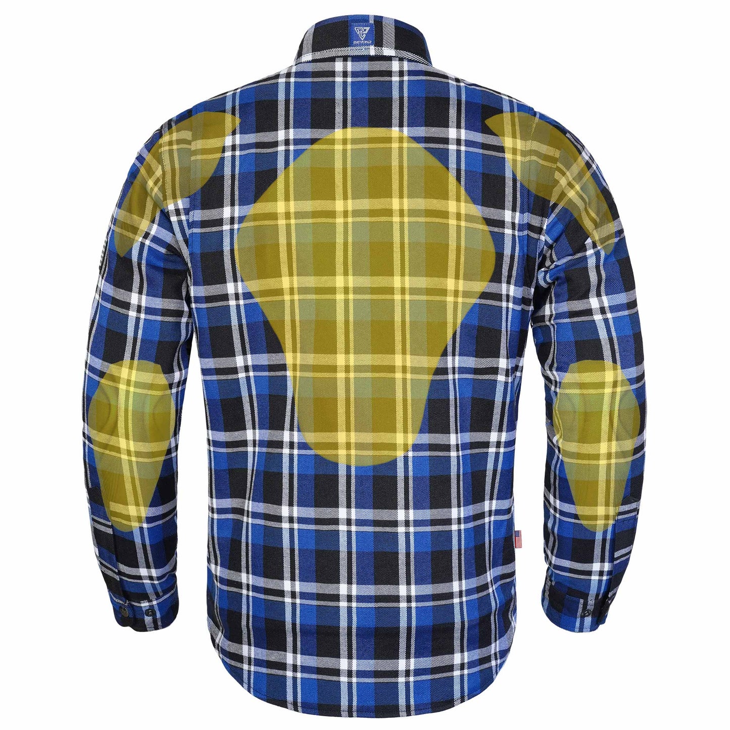 Protective Flannel Shirt For Men - Blue Ridge with Pads