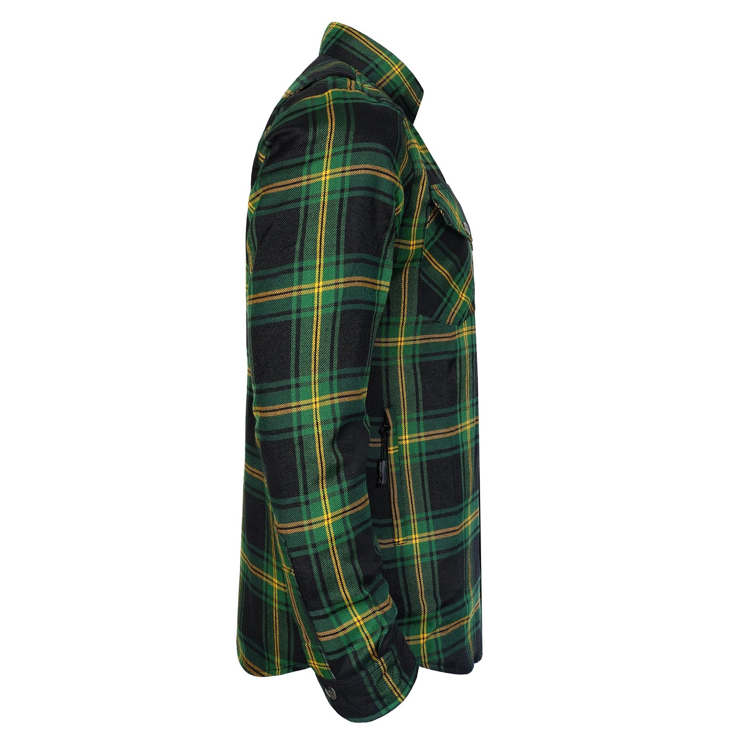 Protective Flannel Shirt for Men - Evergreen
