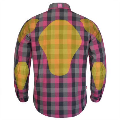 Protective Flannel Shirt for Men - Magenta Keys