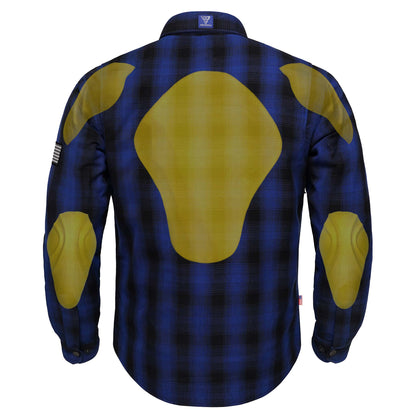 Protective Flannel Shirt for Men - Everett Blue