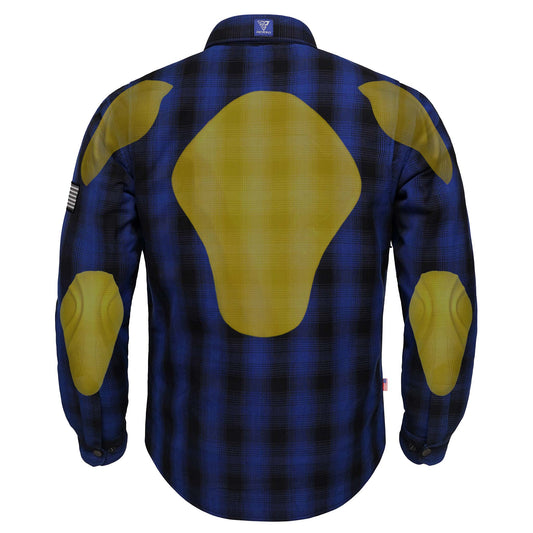 Protective Flannel Shirt for Men - Everett Blue