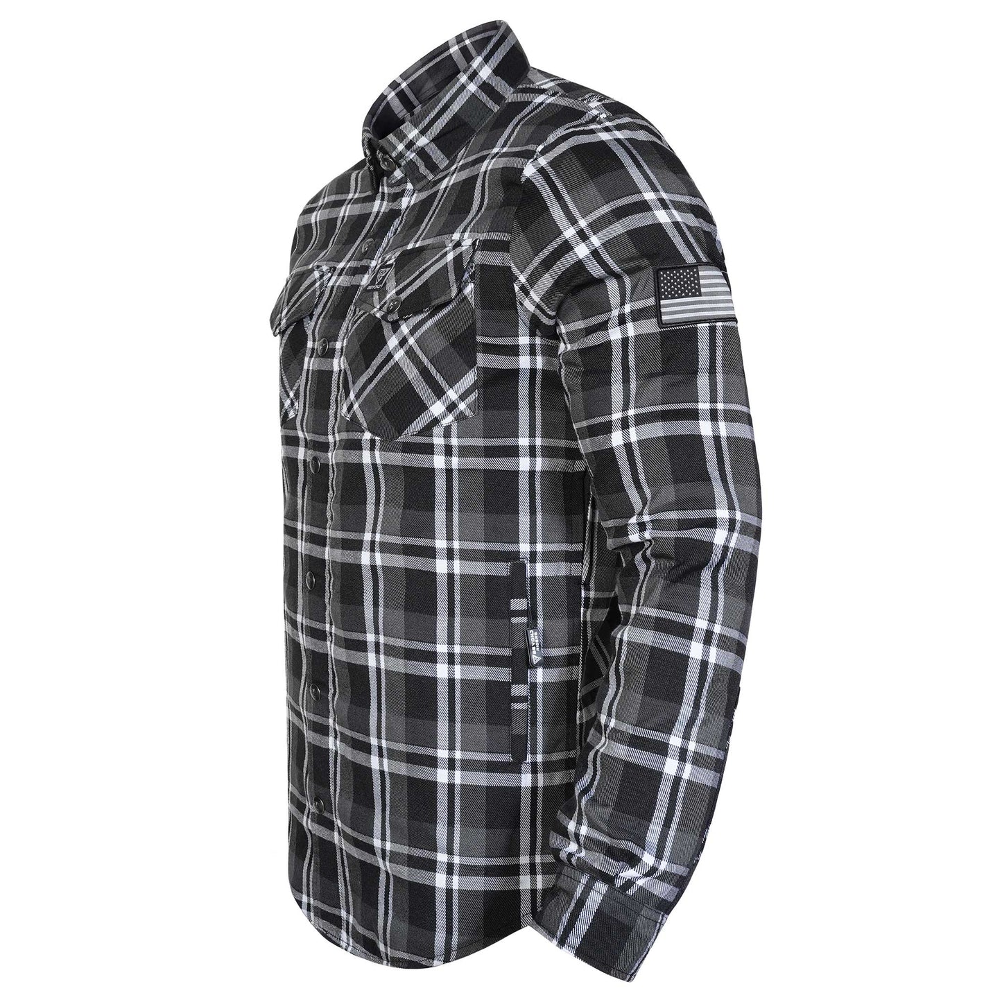 Protective Flannel Shirt For Men - Iron Pass with Pads