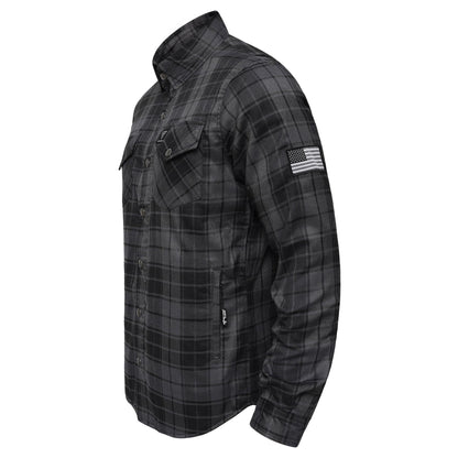 Protective Flannel Shirt For Men - Smokey Pass