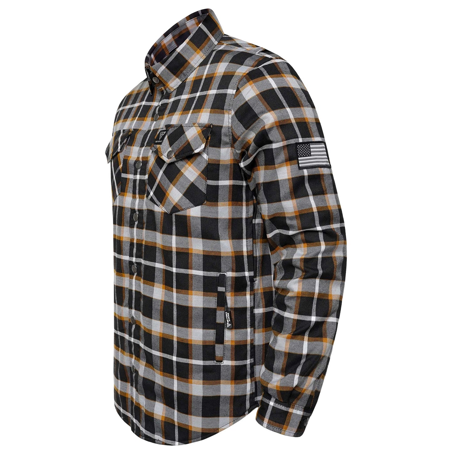 Protective Flannel Shirt For Men - Covert Peak with Pads