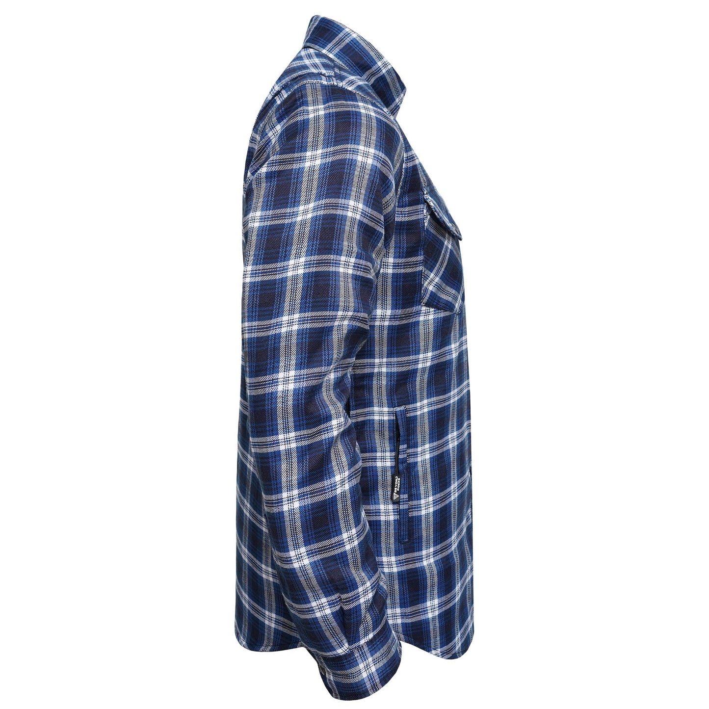 Protective Flannel Shirt For Men - Blue Crest