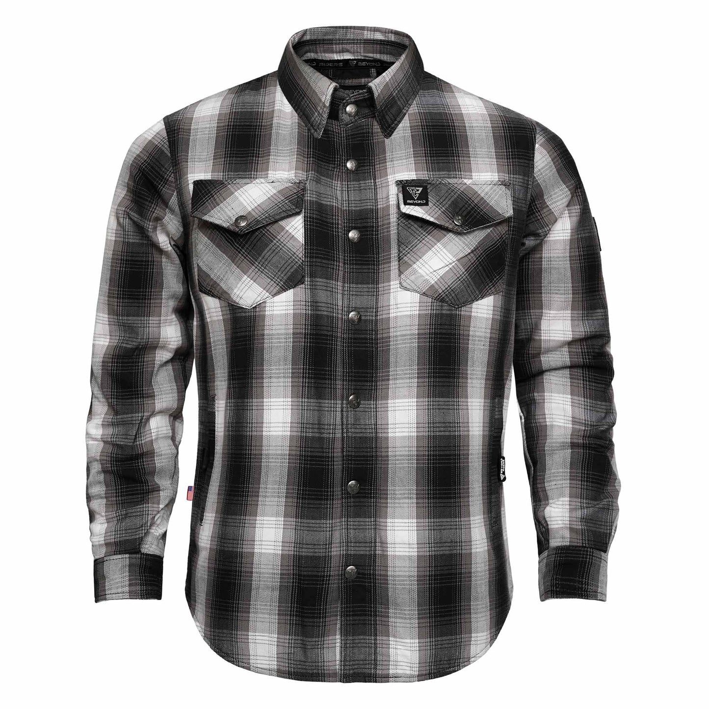 Protective Flannel Shirt For Men - The Bolt Plaid with Pads