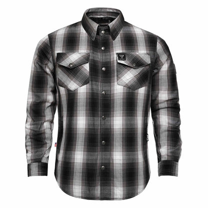 Protective Flannel Shirt For Men - The Bolt Plaid with Pads