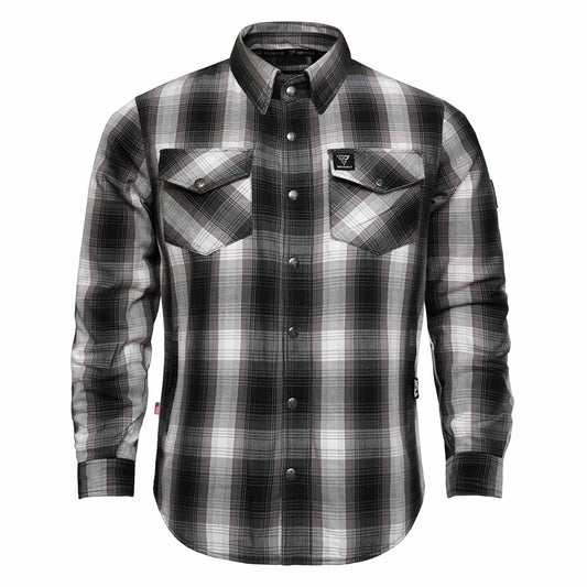 Protective Flannel Shirt For Men - The Bolt Plaid with Pads