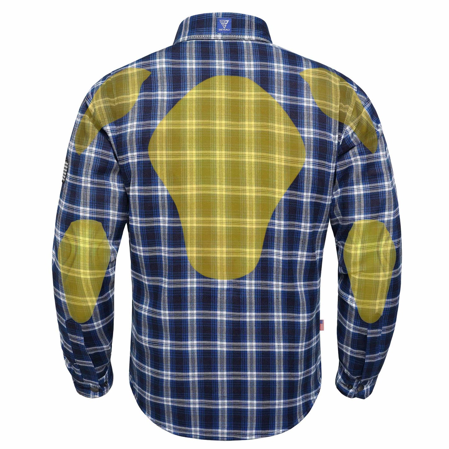 Protective Flannel Shirt For Men - Blue Crest
