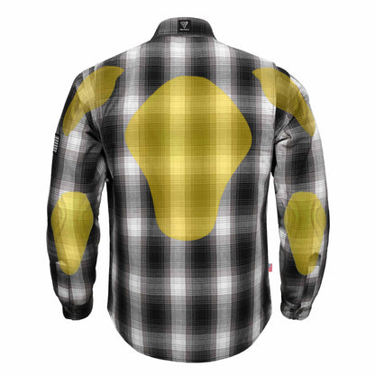 Protective Flannel Shirt For Men - The Bolt Plaid with Pads