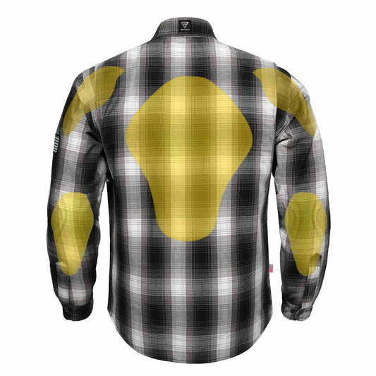 Protective Flannel Shirt For Men - The Bolt Plaid with Pads