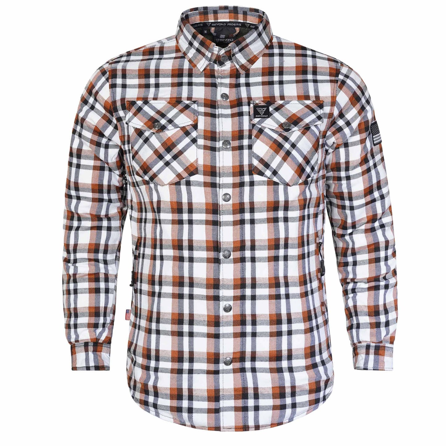 Protective Flannel Shirt For Men - Copper Pass with Pads