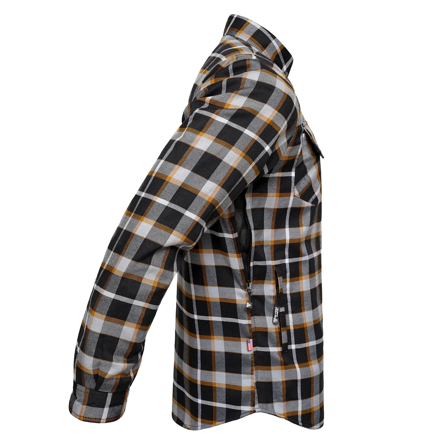 Protective Flannel Shirt For Men - Covert Peak with Pads