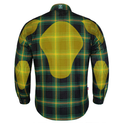 Protective Flannel Shirt for Men - Evergreen