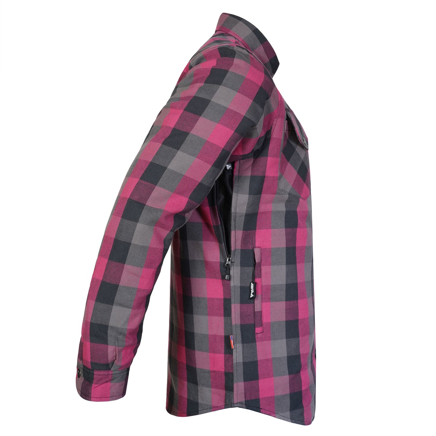 Protective Flannel Shirt for Men - Magenta Keys